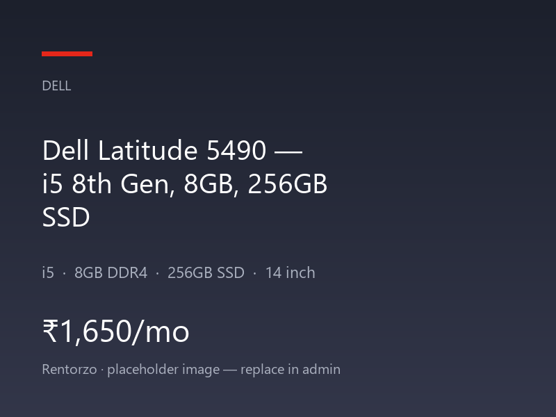 Dell Latitude 5490 — i5 8th Gen, 8GB, 256GB SSD