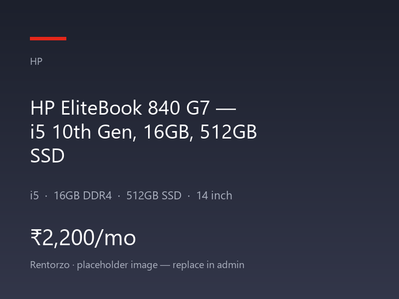 HP EliteBook 840 G7 — i5 10th Gen, 16GB, 512GB SSD