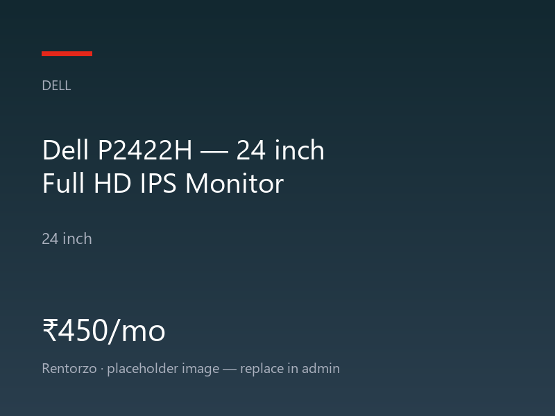Dell P2422H — 24 inch Full HD IPS Monitor