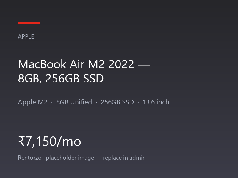 MacBook Air M2 2022 — 8GB, 256GB SSD
