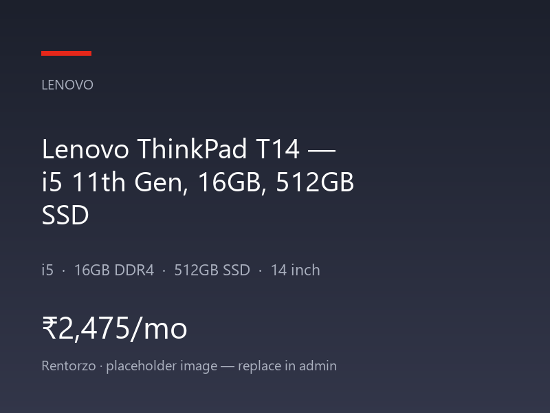 Lenovo ThinkPad T14 — i5 11th Gen, 16GB, 512GB SSD